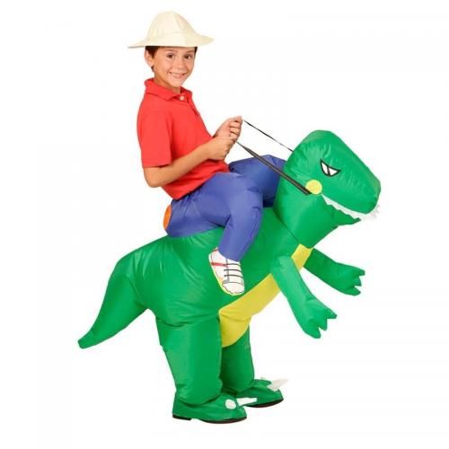 Детский надувной костюм На динозавре - купить 