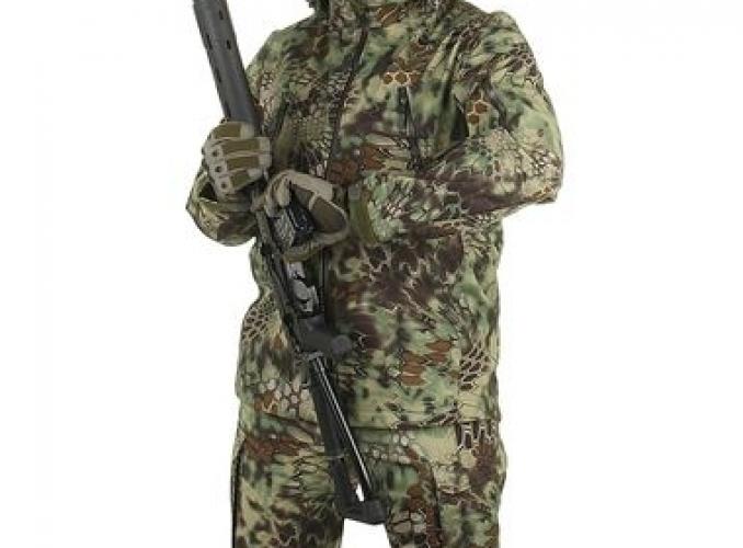 Куртка для спецназа демисезонная МПА-26 ткань софтшелл, КМФ питон лес (50/5)