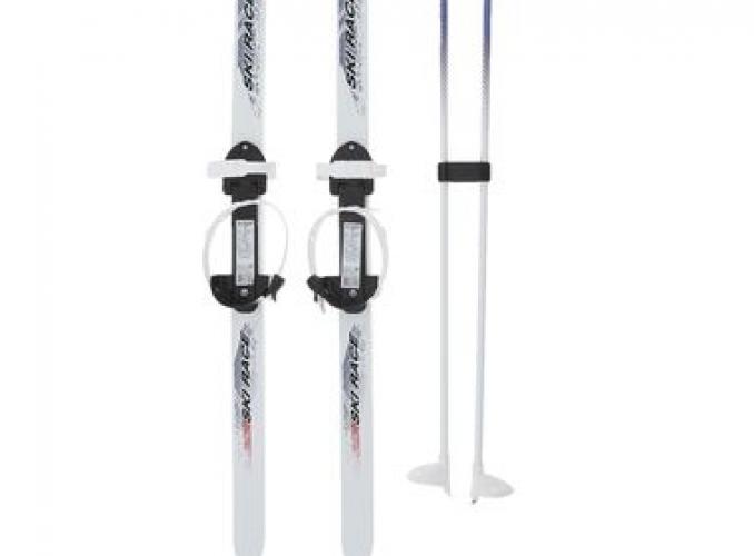 Лыжи подростковые Ski Race с палками (120/95см)