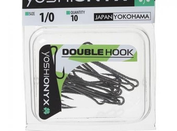 Двойники Yoshi Onyx Double Hook №1/0 BN (набор 10шт)