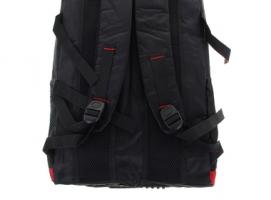 Рюкзак туристический Классика, 1 отдел, 2 наружных и 2 боковых кармана, усиленная спинка, объём - 30л, чёрный/красный