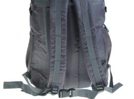 Рюкзак туристический Путник, 1 отдел, 2 наружных и 2 боковых кармана, усиленная спинка, объём - 47л, серый/оранжевый