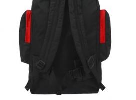 Рюкзак туристический на молнии Эверест, 1 отдел, 4 наружных кармана, объём - 27л, чёрный/красный
