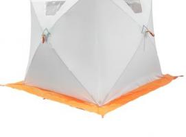 Палатка Призма Люкс 170, 3-слойная, цвет бело-оранжевый