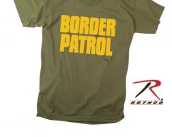 Оливковая футболка BORDER PATROL 