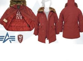 Куртка утеплённая женская Altitude W Parka Alpha Industries Red Ochre, L