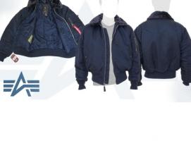 Куртка утеплённая B-15 Alpha Industries Replica Blue, L