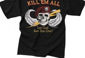 Черная футболка KILL EM ALL 