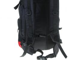Рюкзак туристический Турист, 1 отдел, 2 наружных и 2 боковых кармана, усиленная спинка, объём - 34л, красный/чёрный