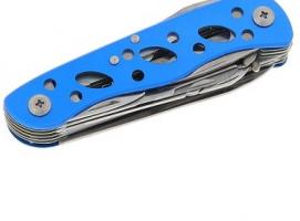Инструмент многофункциональный 11в1, рукоять синяя с отверстиями