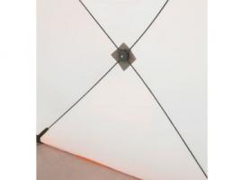 Палатка Призма Cтандарт 150, 1-слойная, цвет бело-оранжевый