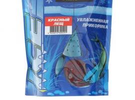 Прикормка зимняя увлажненная 100 Поклёвок ice лещ красный, вес 500 гр.