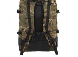 Рюкзак туристический на стяжке шнурком Камуфляж, 1 отдел с увеличением, 4 наружных кармана, объём - 100л, цвет хаки