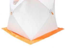 Палатка Призма Стандарт 170, 3-слойная, цвет бело-оранжевый