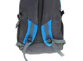 Рюкзак туристический Путник, 1 отдел, 2 наружных и 2 боковых кармана, усиленная спинка, объём - 26л, серый/голубой