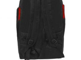 Рюкзак туристический на молнии Шнуровка, 1 отдел, 4 наружных кармана, объём - 27л, чёрный/оранжевый