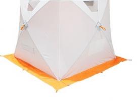 Палатка Призма Люкс 170, 1-слойная, цвет бело-оранжевый