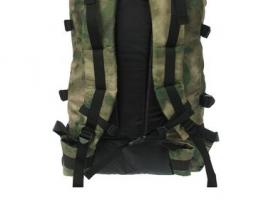 Рюкзак туристический на стяжке шнурком Кодар, 1 отдел с увеличением, 3 наружных кармана, объём - 50л, цвет хаки