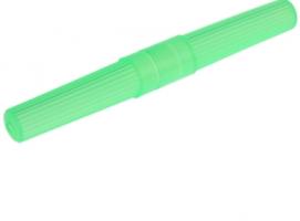 Футляр для зубной щетки 19 см, цвет зеленый