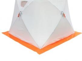 Палатка Призма Стандарт 200, 3-слойная, цвет бело-оранжевый
