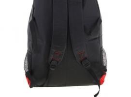 Рюкзак туристический Отдых, 1 отдел, 3 наружных и 2 боковых кармана, объём - 35л, чёрный/красный