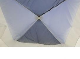 Палатка Призма Люкс 200, 2-слойная, с 1 входом, цвет бело-синий