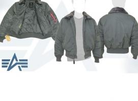 Куртка утеплённая B-15 Alpha Industries Gun Metal, XL