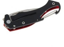 Нож перочинный складной с карабином 4 отверстия на рукояти 2х1х7 см