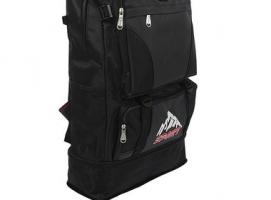 Рюкзак туристический Скалы, трансформер, 1 отдел, 3 наружных кармана, объём - 27л, чёрный