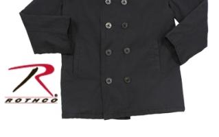 Винтажное короткое черное пальто 