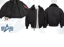 Куртка утеплённая B-15 Alpha Industries Black, L