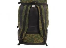 Рюкзак туристический на стяжке шнурком Пиксель, 1 отдел, 3 наружных кармана, объём - 50л, цвет хаки