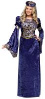 Фиолетовый костюм королевы ренессанса